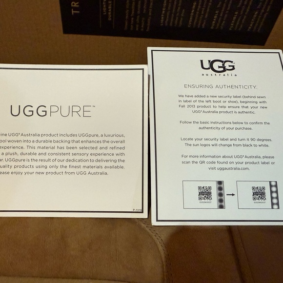 NWT & Box UGG Tan Winter Boots with Sheepskin Lining - Picture 10 of 10